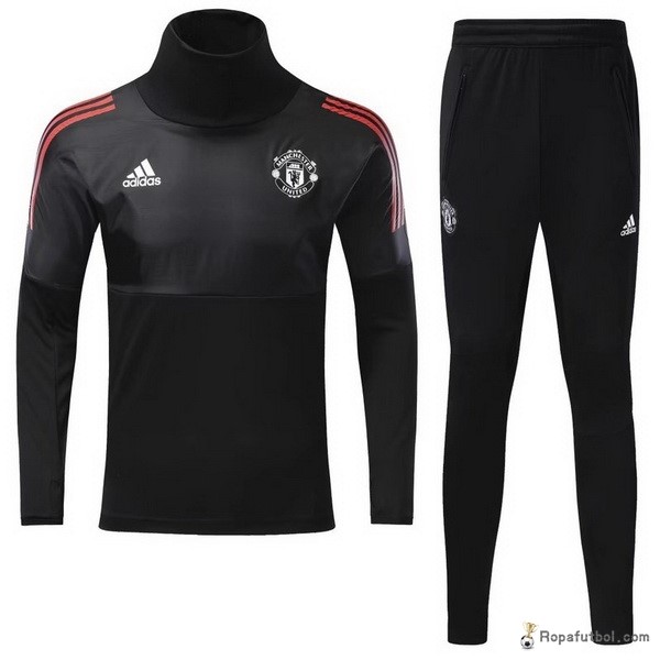 Chandal Niños Manchester United 2017/18 Negro